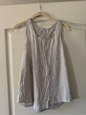 lululemon athletica Light Gray Racerback Tank